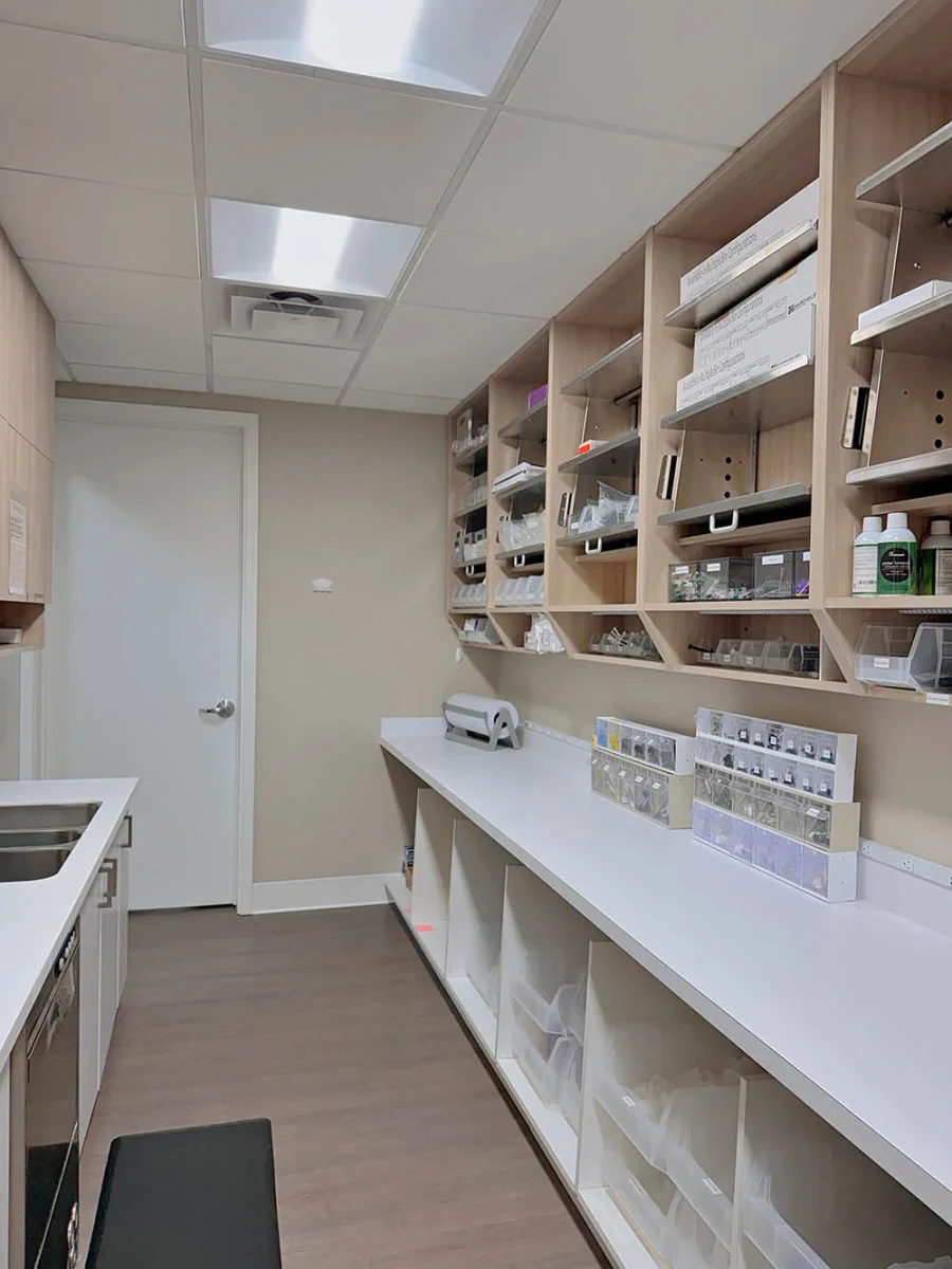 Sterilization and supply area at Castle Rock Family Dental